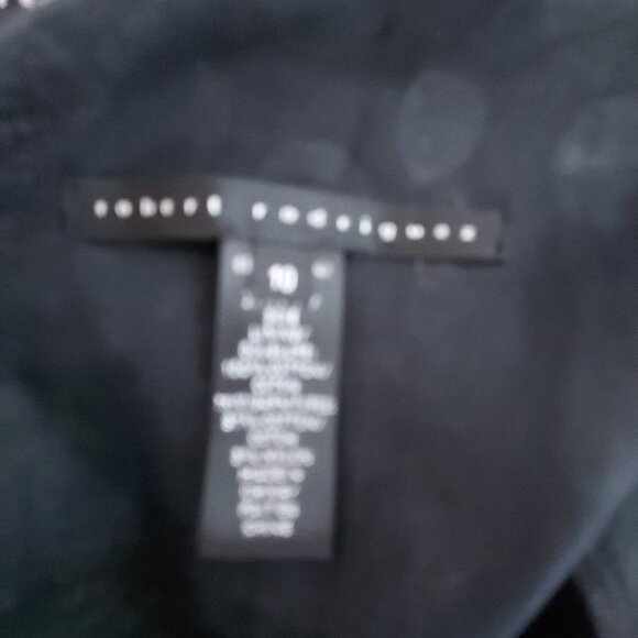 Robert Rodriguez Black and White Polka Dot Lace Top - Picture 11 of 11